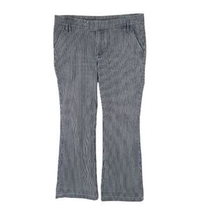 Cabi Jeans Womens 8 Vintage Flare Striped Stretch Y2K Mid Dress Pants